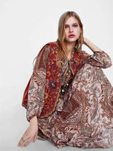 Veste Ethnique Brodée Automne-Hiver en Velours pour Femmes